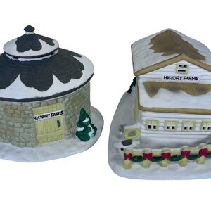 Christmas Village "Pig Barn & Spring House" - Hickory Farms